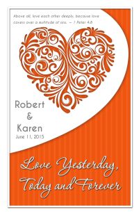Wedding Program Cover Template 6G - Version 1